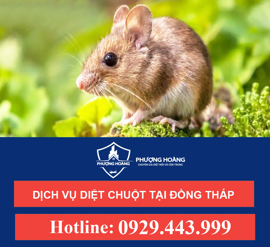 Dịch vụ diệt chuột tại Đồng Tháp - Diệt chuột an toàn - Tận gốc - Bảo hành từ 1 - 6 tháng