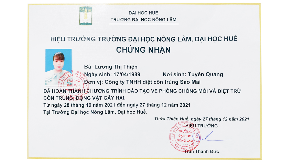 Chứng chỉ 1