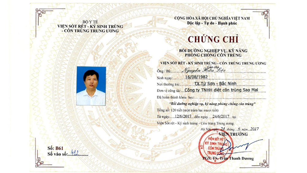 chứng chỉ 2